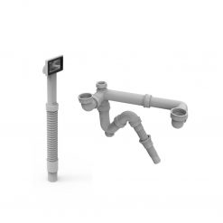 Bộ Xả Chậu Rửa Chén 2 Hộc Có 1 Xả Tràn Hafele 567.25.876