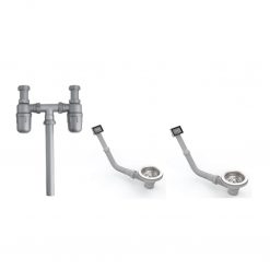 Bộ Xả Cho Chậu Rửa 2 Hộc Hafele 567.25.923